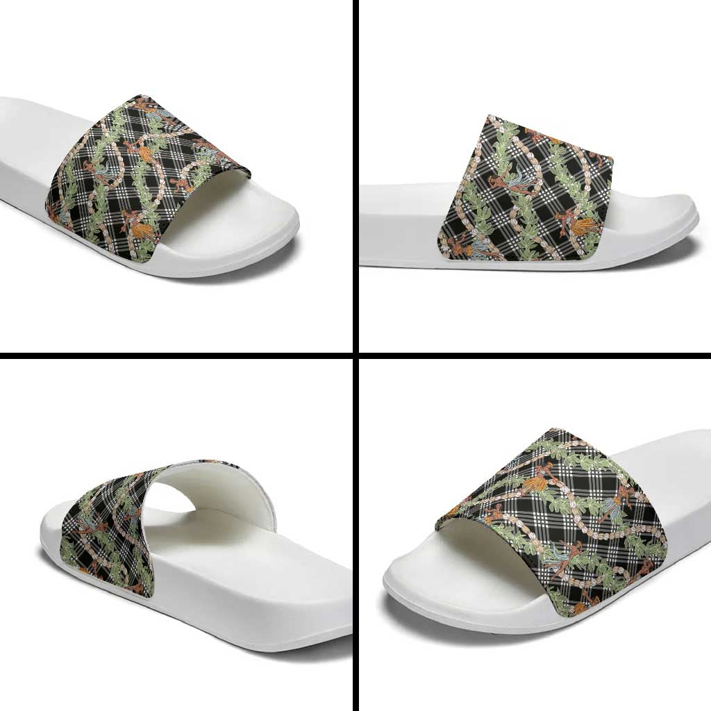 Sable Palaka Hula Girls Seamless Hawaii Aloha Slide Sandals LT7 - Polynesian Pride