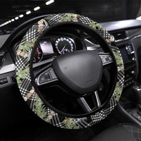 Sable Palaka Hula Girls Seamless Hawaii Aloha Steering Wheel Cover LT7 Universal Fit Black - Polynesian Pride