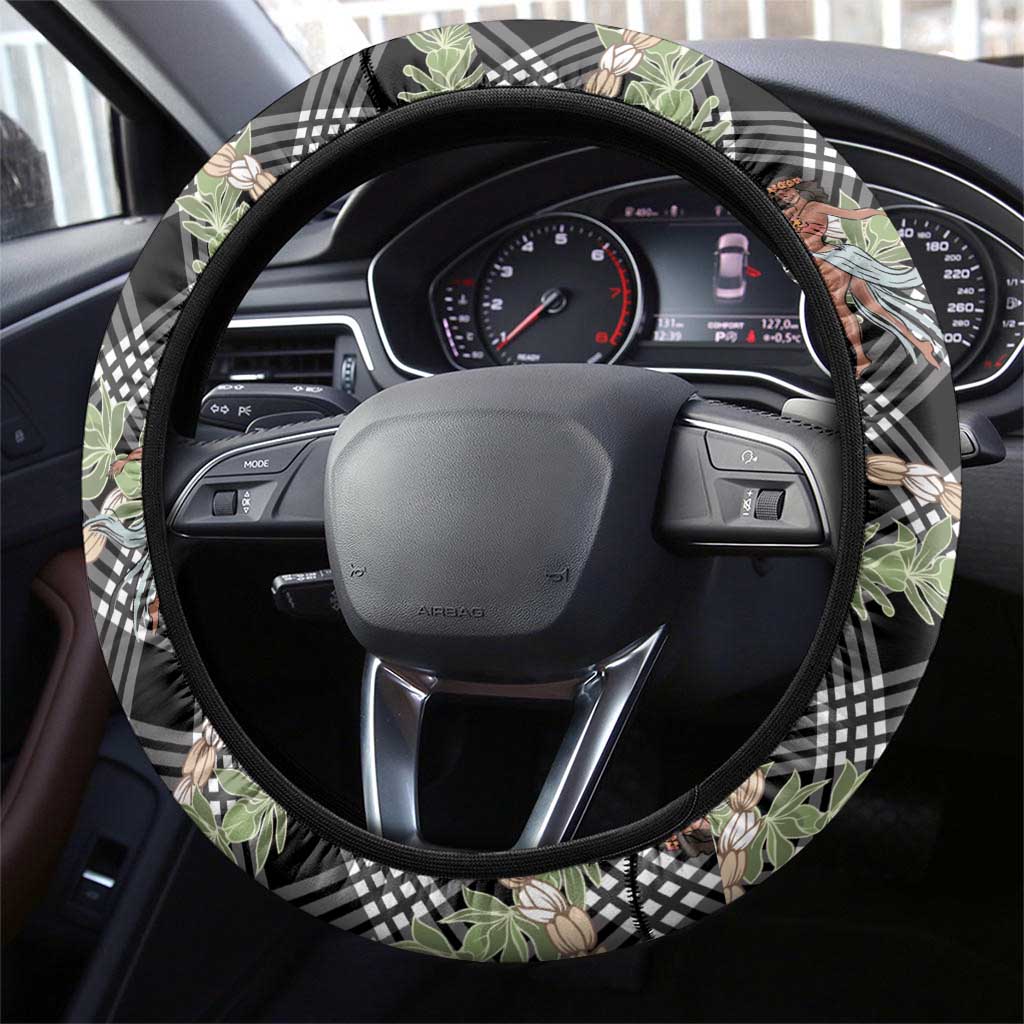 Sable Palaka Hula Girls Seamless Hawaii Aloha Steering Wheel Cover LT7 - Polynesian Pride