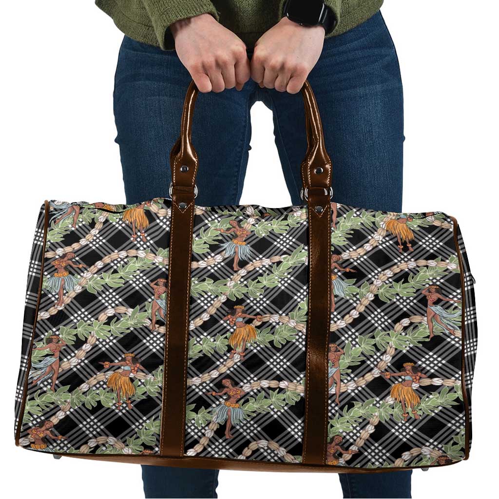 Sable Palaka Hula Girls Seamless Hawaii Aloha Travel Bag LT7 Black - Polynesian Pride