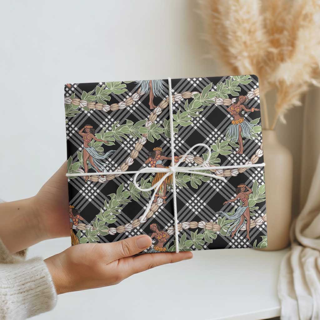 Sable Palaka Hula Girls Seamless Hawaii Aloha Wrapping Paper LT7 - Polynesian Pride