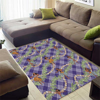 Lavender Palaka Hula Girls Seamless Hawaii Aloha Area Rug LT7 - Polynesian Pride