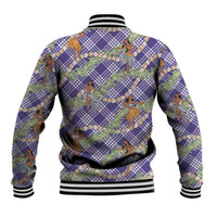 Lavender Palaka Hula Girls Seamless Hawaii Aloha Baseball Jacket LT7 - Polynesian Pride