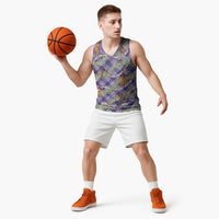 Lavender Palaka Hula Girls Seamless Hawaii Aloha Basketball Jersey LT7 - Polynesian Pride