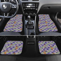 Lavender Palaka Hula Girls Seamless Hawaii Aloha Car Mats LT7 Set 4pcs Lavender - Polynesian Pride