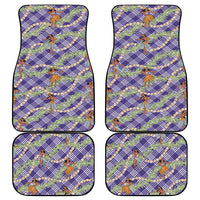 Lavender Palaka Hula Girls Seamless Hawaii Aloha Car Mats LT7 - Polynesian Pride