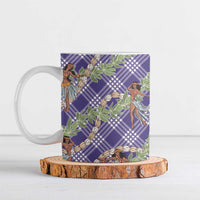 Lavender Palaka Hula Girls Seamless Hawaii Aloha Ceramic Mug LT7 Lavender - Polynesian Pride