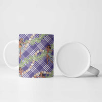 Lavender Palaka Hula Girls Seamless Hawaii Aloha Ceramic Mug LT7 - Polynesian Pride