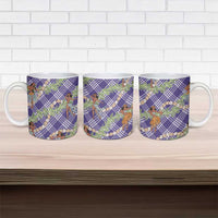 Lavender Palaka Hula Girls Seamless Hawaii Aloha Ceramic Mug LT7 - Polynesian Pride