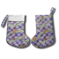 Lavender Palaka Hula Girls Seamless Hawaii Aloha Christmas Stocking LT7 - Polynesian Pride
