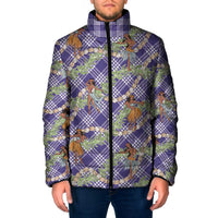 Lavender Palaka Hula Girls Seamless Hawaii Aloha Padded Jacket LT7 Men Lavender - Polynesian Pride