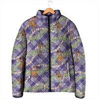 Lavender Palaka Hula Girls Seamless Hawaii Aloha Padded Jacket LT7 - Polynesian Pride