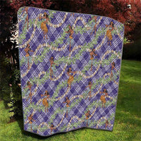 Lavender Palaka Hula Girls Seamless Hawaii Aloha Quilt LT7 - Polynesian Pride