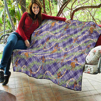 Lavender Palaka Hula Girls Seamless Hawaii Aloha Quilt LT7 - Polynesian Pride