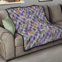 Lavender Palaka Hula Girls Seamless Hawaii Aloha Quilt LT7 - Polynesian Pride