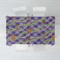 Lavender Palaka Hula Girls Seamless Hawaii Aloha Tablecloth LT7 Lavender - Polynesian Pride