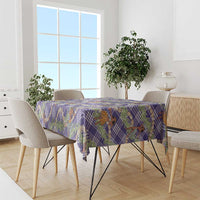 Lavender Palaka Hula Girls Seamless Hawaii Aloha Tablecloth LT7 - Polynesian Pride