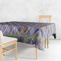 Lavender Palaka Hula Girls Seamless Hawaii Aloha Tablecloth LT7 - Polynesian Pride