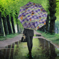 Lavender Palaka Hula Girls Seamless Hawaii Aloha Umbrella LT7 - Polynesian Pride