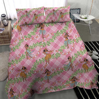 Lokelani Pink Palaka Hula Girls Seamless Hawaii Aloha Bedding Set LT7 - Polynesian Pride