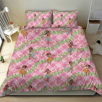 Lokelani Pink Palaka Hula Girls Seamless Hawaii Aloha Bedding Set LT7 - Polynesian Pride