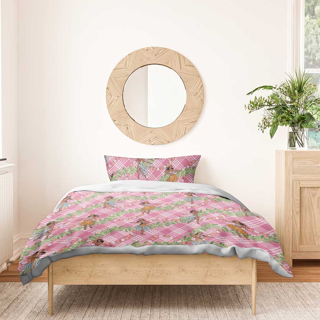 Lokelani Pink Palaka Hula Girls Seamless Hawaii Aloha Bedding Set LT7 - Polynesian Pride