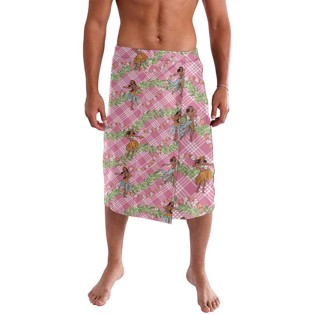 Lokelani Pink Palaka Hula Girls Seamless Hawaii Aloha Lavalava LT7 Pink - Polynesian Pride