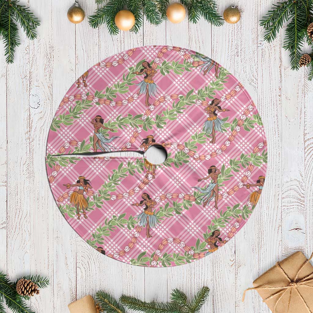 Lokelani Pink Palaka Hula Girls Seamless Hawaii Aloha Tree Skirt LT7 Casual Pink - Polynesian Pride