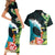 Tahiti Ia Orana Couples Matching Short Sleeve Bodycon Dress and Hawaiian Shirt Tahitian Vahine LT7 - Polynesian Pride