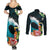 Tahiti Ia Orana Couples Matching Summer Maxi Dress and Long Sleeve Button Shirt Tahitian Vahine LT7 - Polynesian Pride