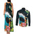 Tahiti Ia Orana Couples Matching Tank Maxi Dress and Long Sleeve Button Shirt Tahitian Vahine LT7 - Polynesian Pride