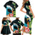 Tahiti Ia Orana Family Matching Short Sleeve Bodycon Dress and Hawaiian Shirt Tahitian Vahine LT7 - Polynesian Pride