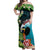 Tahiti Ia Orana Off Shoulder Maxi Dress Tahitian Vahine LT7 Women Colorful - Polynesian Pride