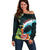 Tahiti Ia Orana Off Shoulder Sweater Tahitian Vahine LT7 Women Colorful - Polynesian Pride