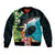 Tahiti Ia Orana Sleeve Zip Bomber Jacket Tahitian Vahine LT7 Unisex Colorful - Polynesian Pride