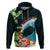 Tahiti Ia Orana Zip Hoodie Tahitian Vahine LT7 Pullover Hoodie Colorful - Polynesian Pride