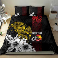 Personalized Papua New Guinea 50th Independence Anniversary Bedding Set Oro Tapa Mix Plumeria LT7 - Polynesian Pride