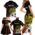 Personalized Papua New Guinea 50th Independence Anniversary Family Matching Short Sleeve Bodycon Dress and Hawaiian Shirt Oro Tapa Mix Plumeria