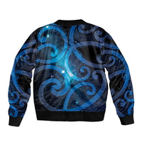 New Zealand Maori Matariki Bomber Jacket Galaxy Kowhaiwhai LT7 - Polynesian Pride