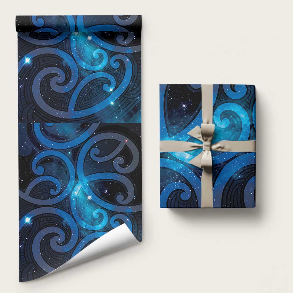 New Zealand Maori Matariki Wrapping Paper Galaxy Kowhaiwhai LT7 58" × 23" Galaxy - Polynesian Pride