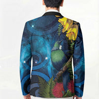 Tui Bird New Zealand Starry Sky Blazer Maori Koru LT7 - Polynesian Pride