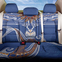 Yokwe Marshall Islands Personalized Back Car Seat Cover Jemenei Day - Seashell Necklace LT7 One Size Blue - Polynesian Pride