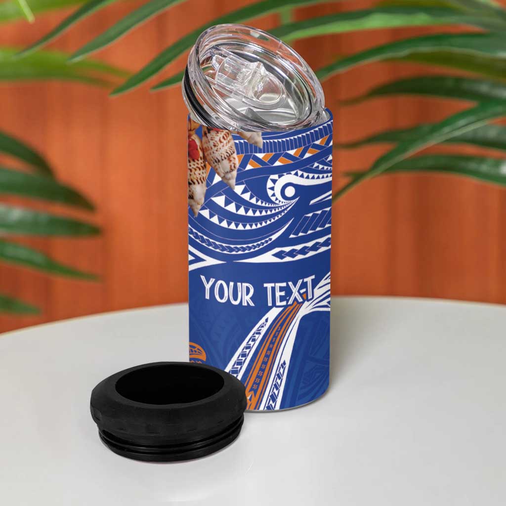 Yokwe Marshall Islands Personalized 4 in 1 Can Cooler Tumbler Jemenei Day - Seashell Necklace LT7 - Polynesian Pride