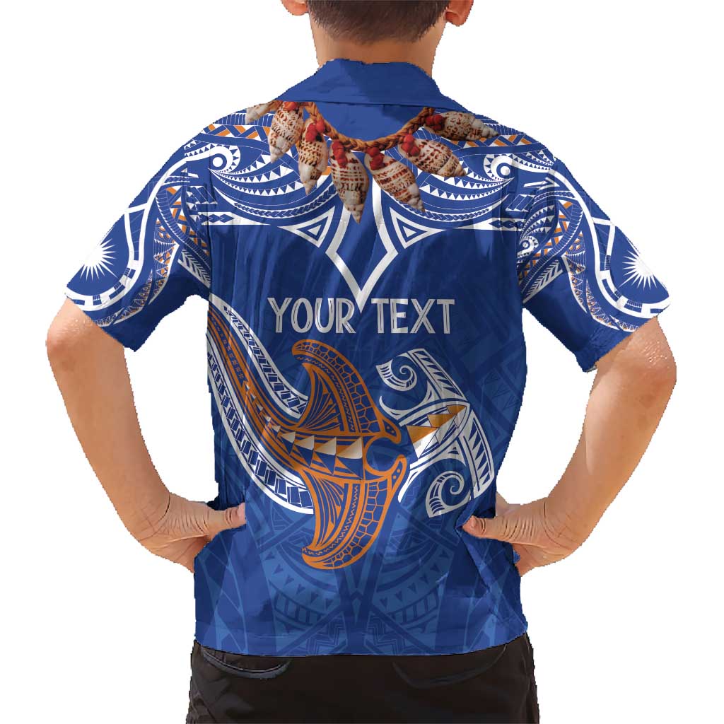 Yokwe Marshall Islands Personalized Kid Hawaiian Shirt Jemenei Day - Seashell Necklace LT7 - Polynesian Pride