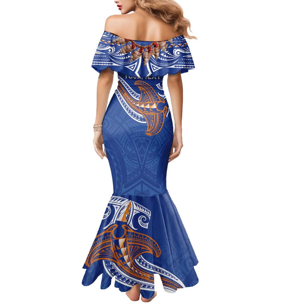 Yokwe Marshall Islands Personalized Mermaid Dress Jemenei Day - Seashell Necklace LT7 - Polynesian Pride