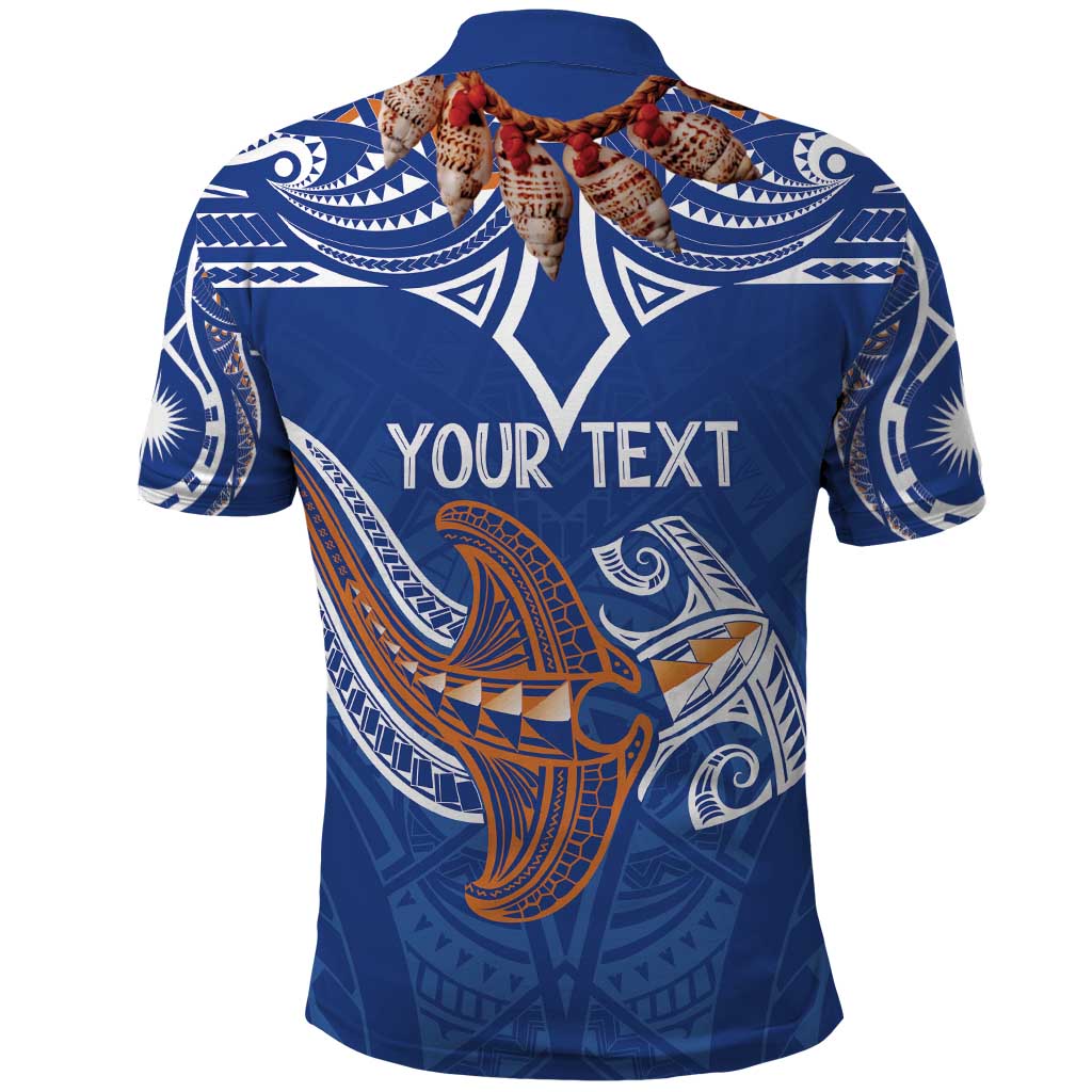 Yokwe Marshall Islands Personalized Polo Shirt Jemenei Day - Seashell Necklace LT7 - Polynesian Pride