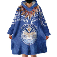 Yokwe Marshall Islands Personalized Wearable Blanket Hoodie Jemenei Day - Seashell Necklace LT7 - Polynesian Pride