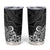 Hawaii Tumbler Cup Plumeria Black Curves