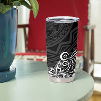 Hawaii Tumbler Cup Plumeria Black Curves LT7 - Polynesian Pride