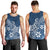 Polynesia Men Tank Top Plumeria Blue Curves LT7 - Polynesian Pride